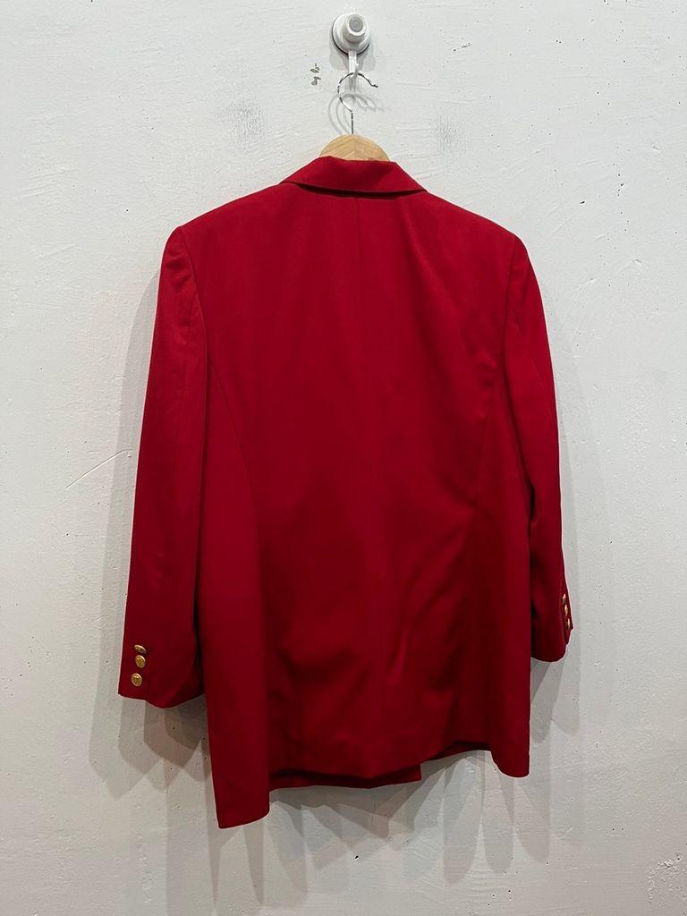 닥스 퓨어울 금장 레드 블레이저 자켓 Made in JAPAN 7