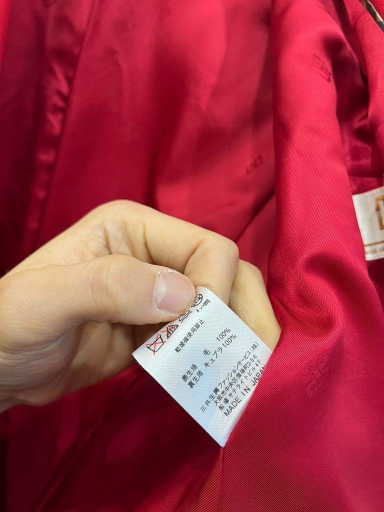 닥스 퓨어울 금장 레드 블레이저 자켓 Made in JAPAN 6