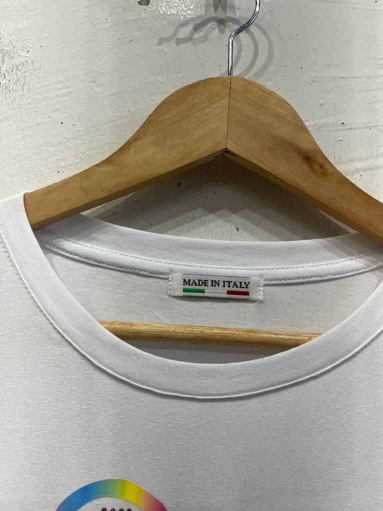 AZZURO 베어 큐빅 반팔 티셔츠 Made in Italy 3