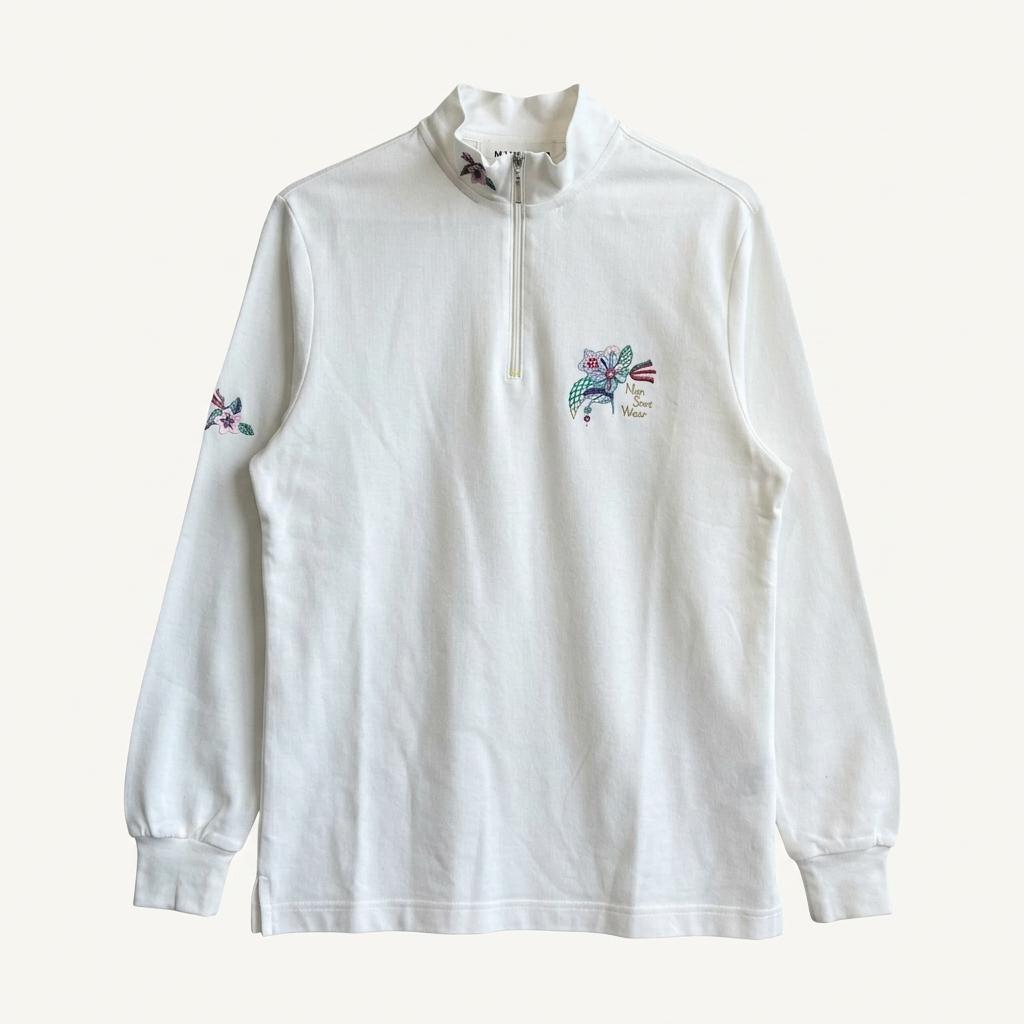 먼싱웨어 여성 골프 반집업 티셔츠 Made in JAPAN 1