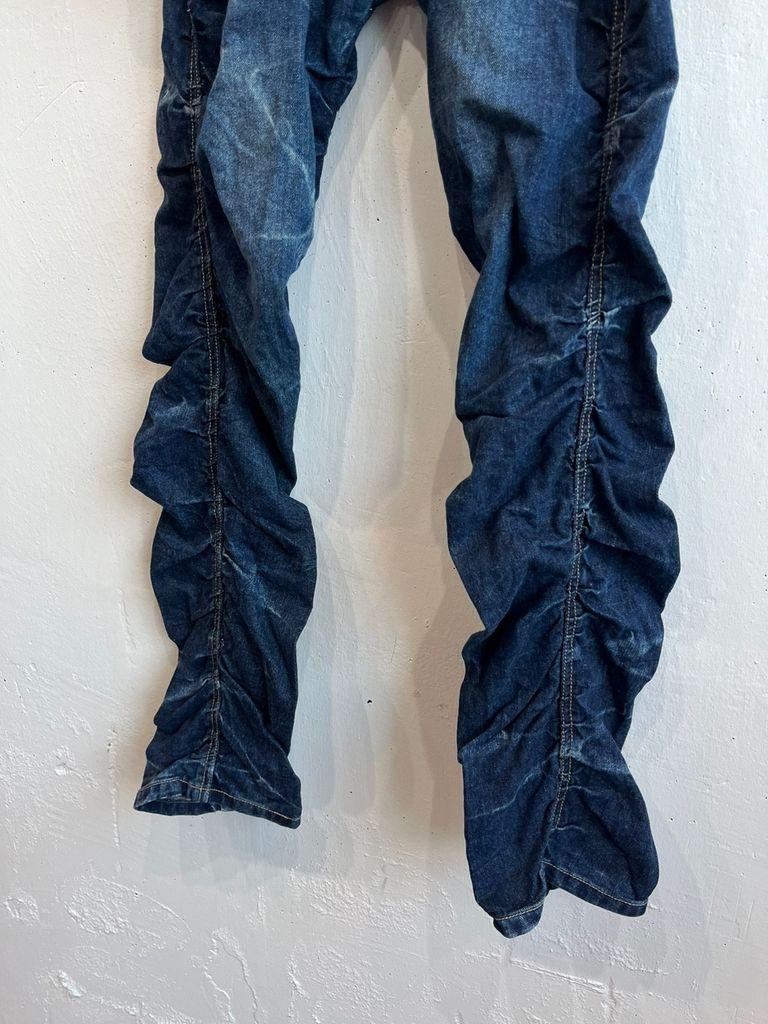 일본빈티지 더블 링클 셔링 슬림핏 데님 팬츠 6