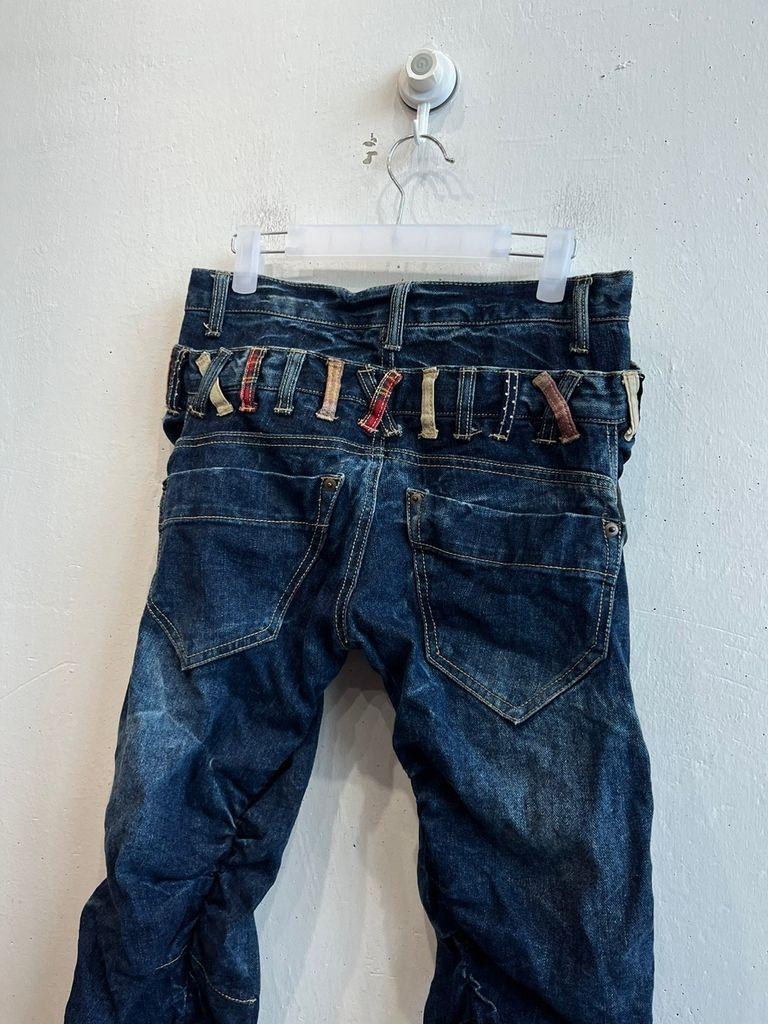 일본빈티지 더블 링클 셔링 슬림핏 데님 팬츠 5