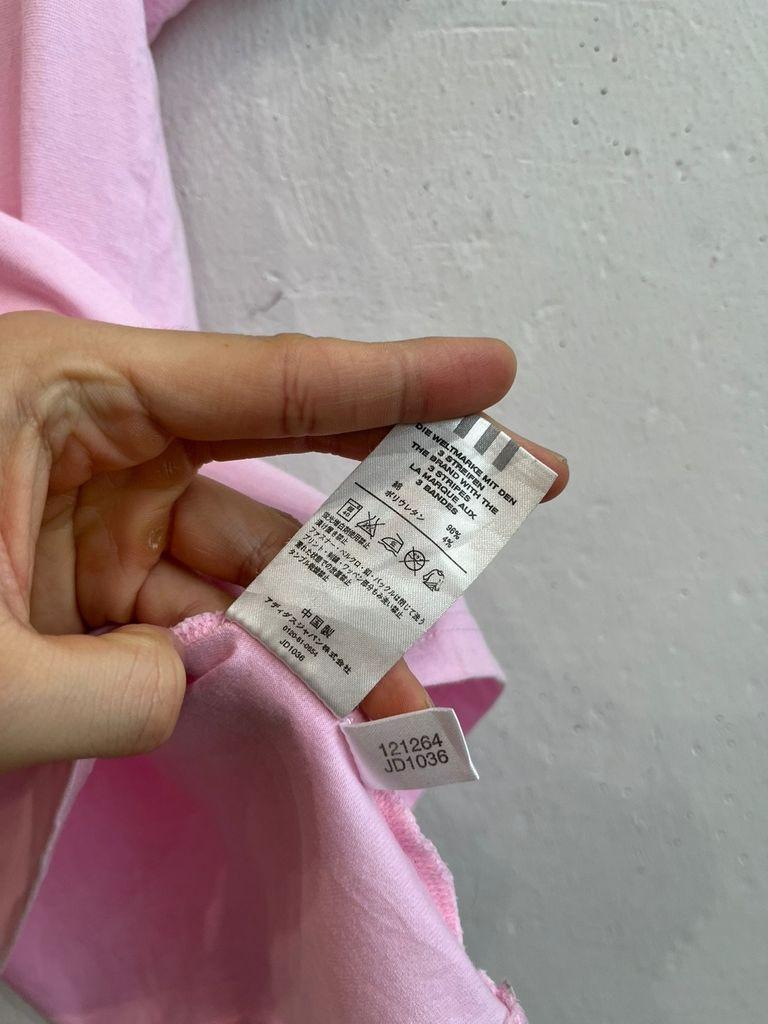 아디다스 재팬 블루 핑크 반팔 링거티 7
