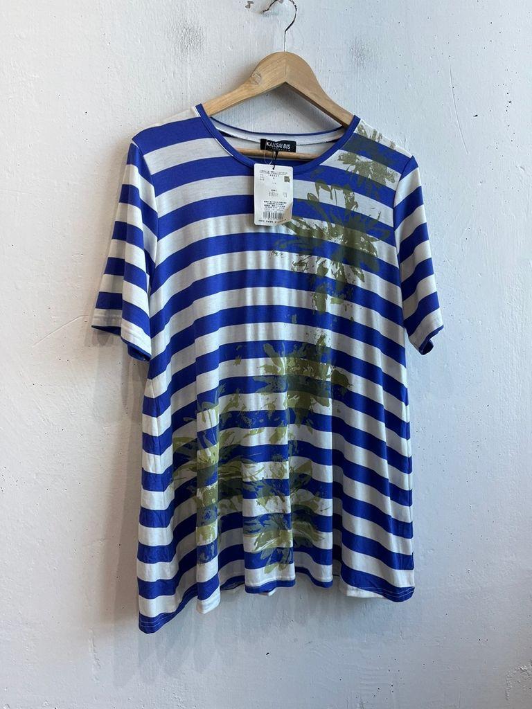 칸사이야마모토 스트라이프 반팔 티셔츠 새상품 Made in JAPAN 2