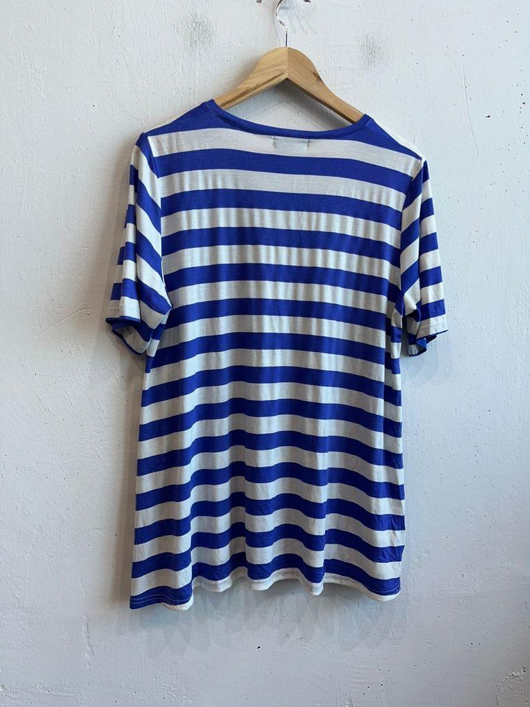 칸사이야마모토 스트라이프 반팔 티셔츠 새상품 Made in JAPAN 5