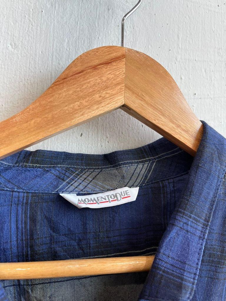 80~90s MOMENTODUE 모멘토듀 체크 린넨 자켓 Made in ITALY 9
