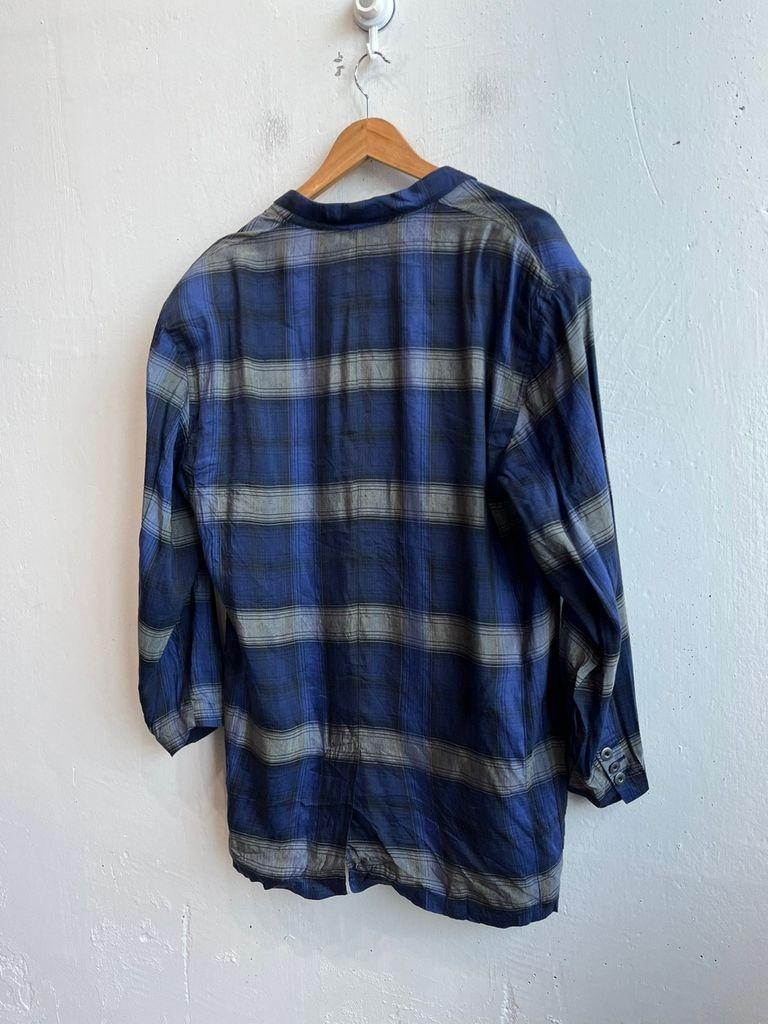 80~90s MOMENTODUE 모멘토듀 체크 린넨 자켓 Made in ITALY 3