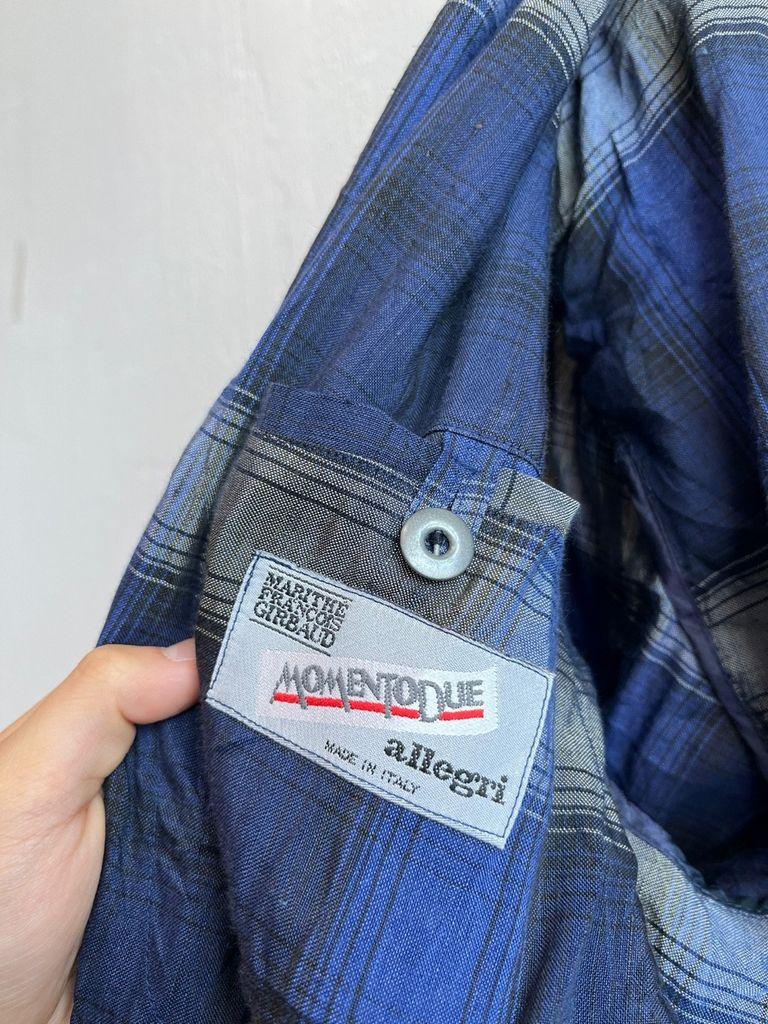 80~90s MOMENTODUE 모멘토듀 체크 린넨 자켓 Made in ITALY 6
