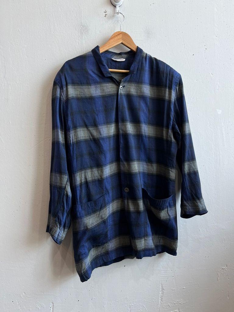80~90s MOMENTODUE 모멘토듀 체크 린넨 자켓 Made in ITALY 4