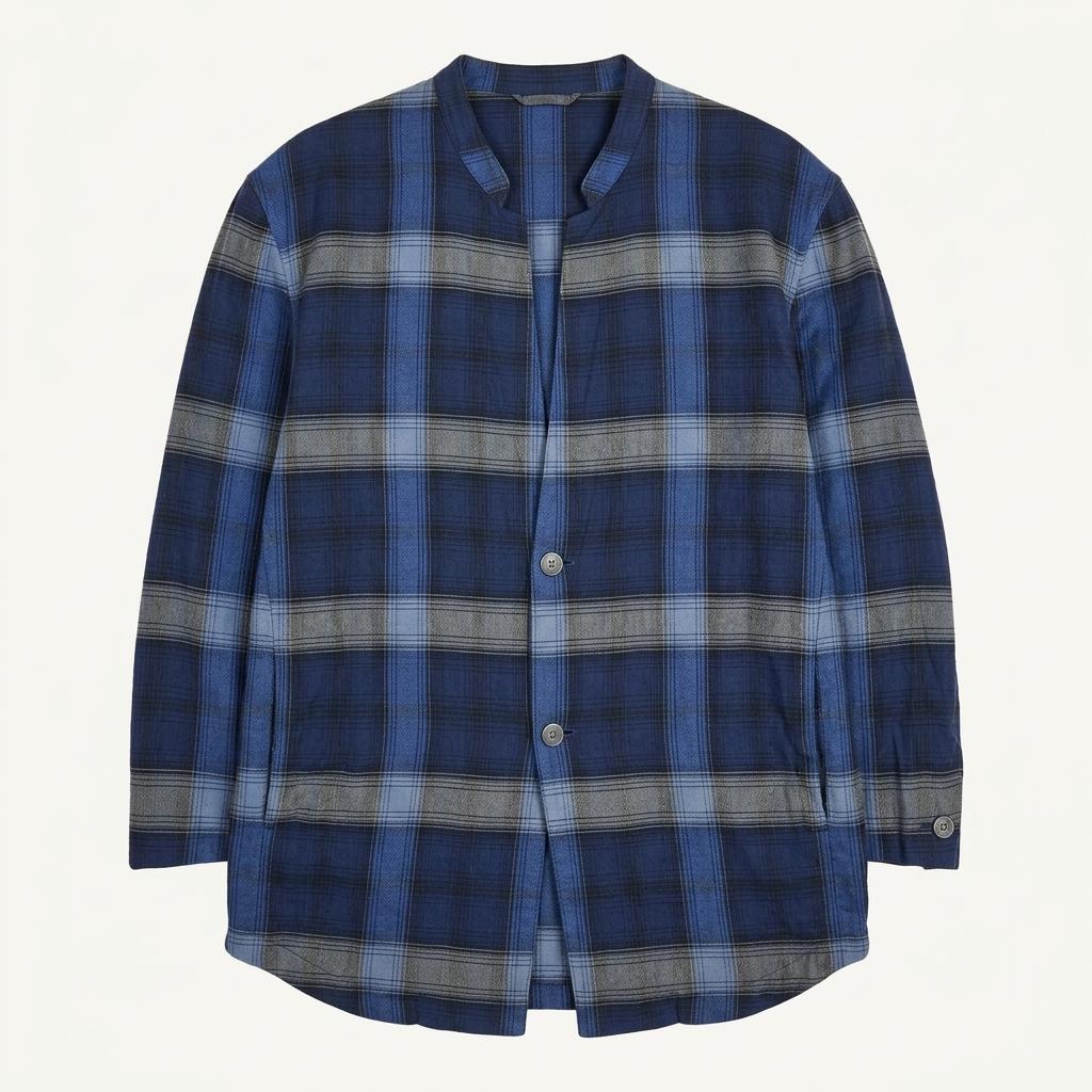 80~90s MOMENTODUE 모멘토듀 체크 린넨 자켓 Made in ITALY 1
