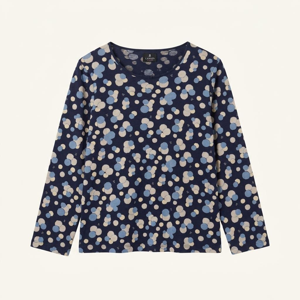 LANVIN 랑방 도트 롱슬리브 Made in JAPAN 1