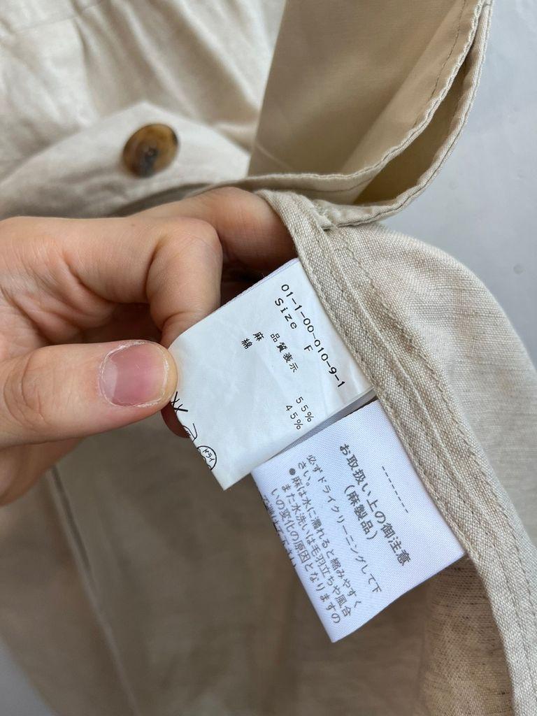 NOMBRE IMPAIR 린넨 하프 자켓 반팔 자켓 6
