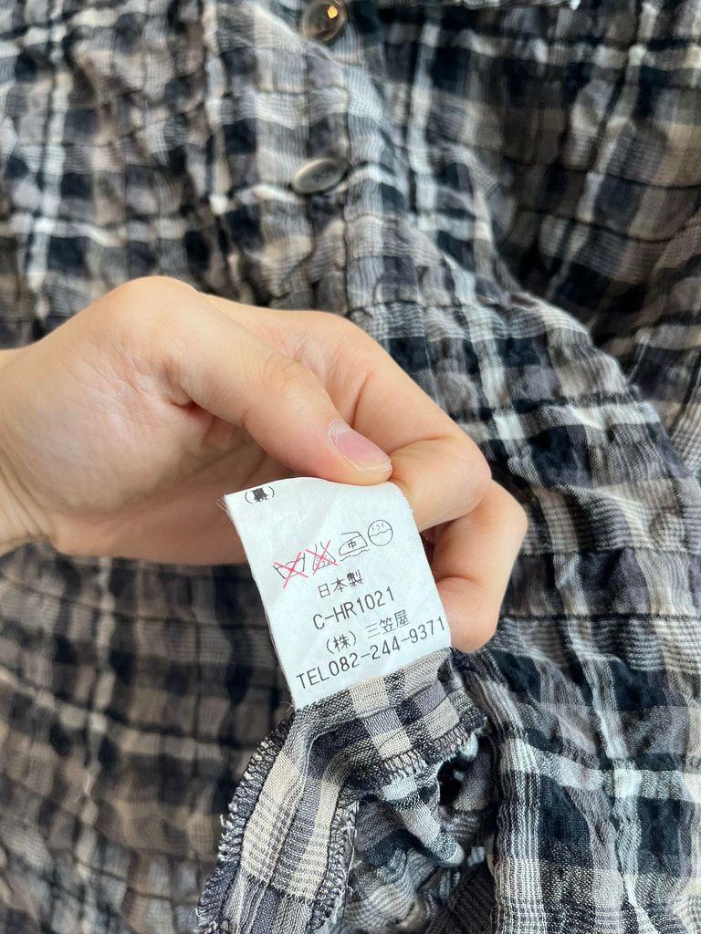 VIVIEN 시어서커 체크 반팔 셔츠 우먼즈 Made in JAPAN 8