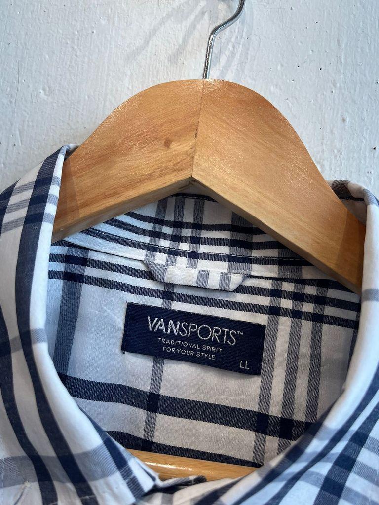 VANSPORT 체크 반팔 셔츠 L 5
