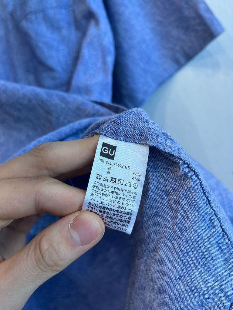 GU 린넨 블렌디드 반팔 셔츠 4