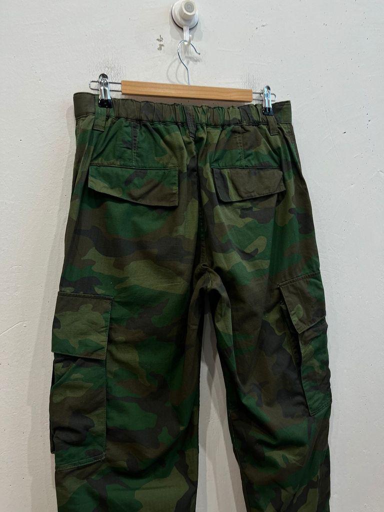 BackNumber 백넘버 린넨블렌디드 우드랜드 카모 카고 팬츠 8