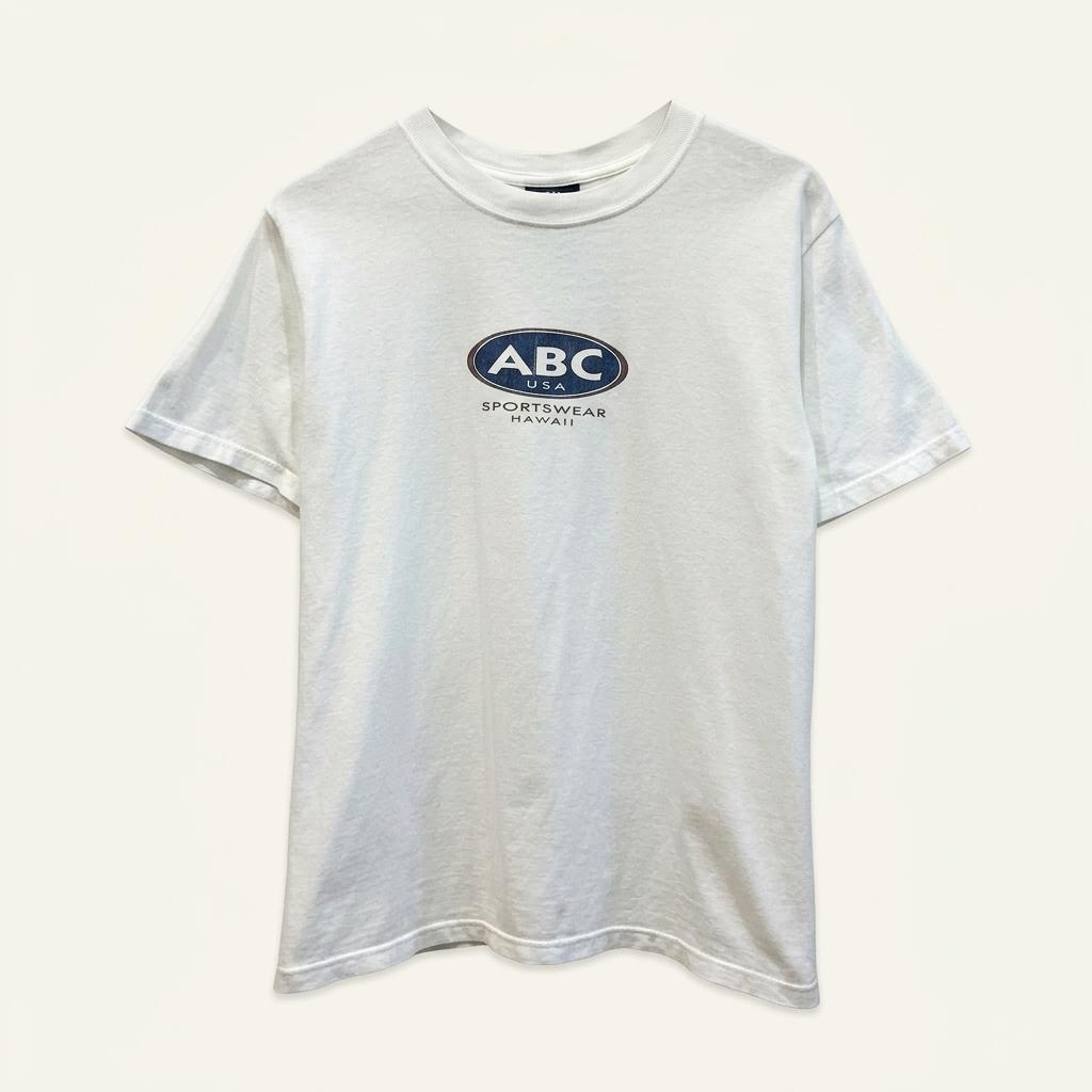 ABC 스포츠웨어 빈티지 반팔 티셔츠 Made in USA 1