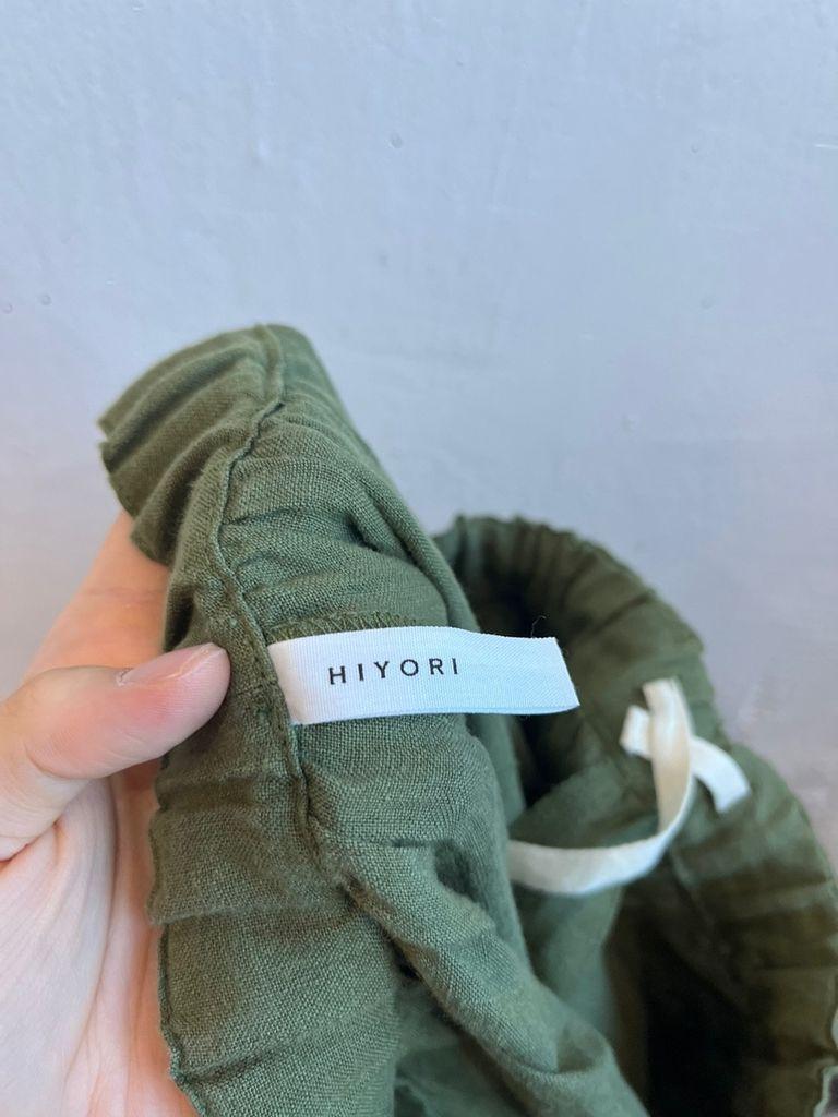 HIYORI 퓨어 린넨 와이드 하프팬츠 6