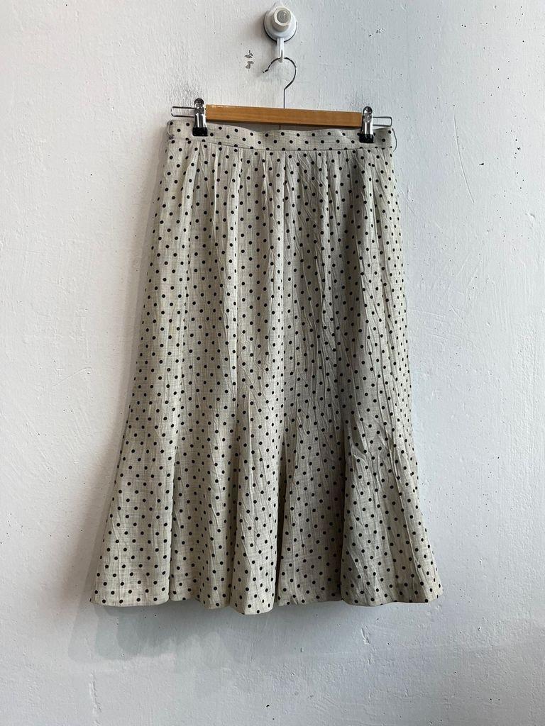 일본빈티지 도트 게더 스커트 치마 2