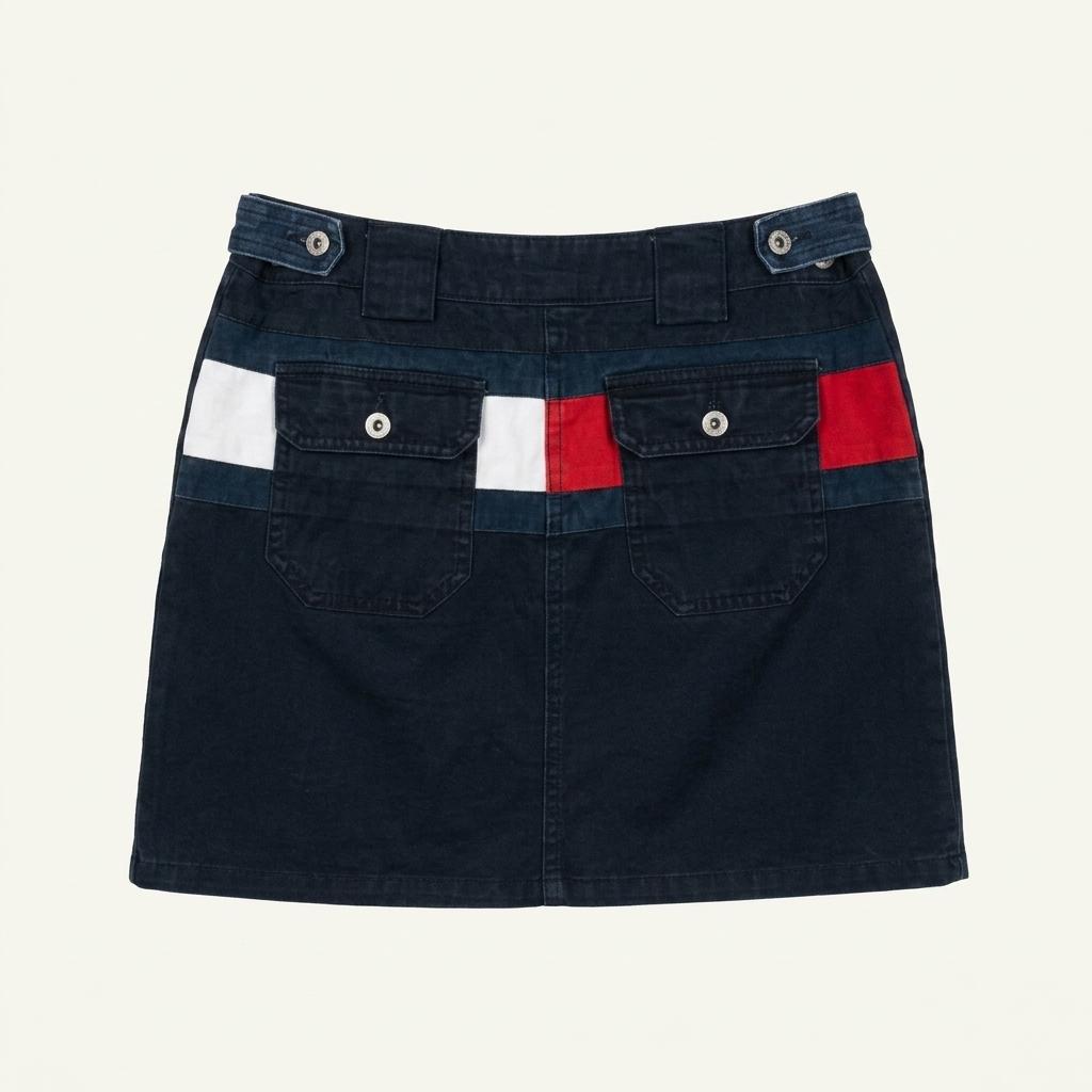 타미힐피거 TOMMY GIRL 플래그 스커트 치마 Made in JAPAN 1