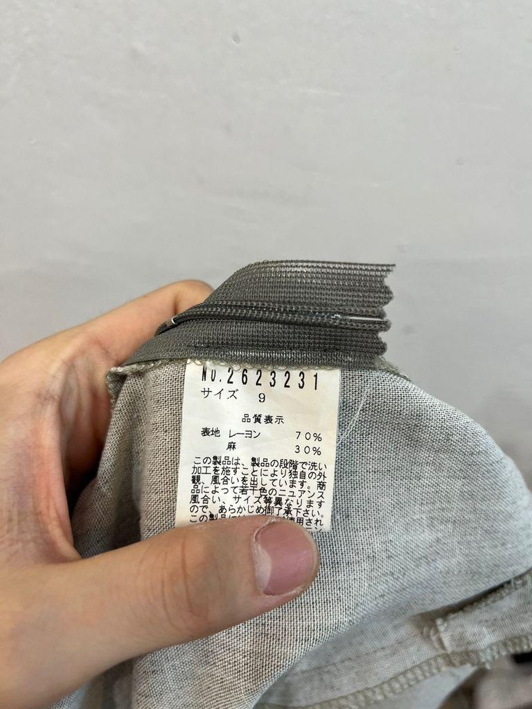 HANIEL 린넨 랩 스커트 치마 Made in JAPAN 8