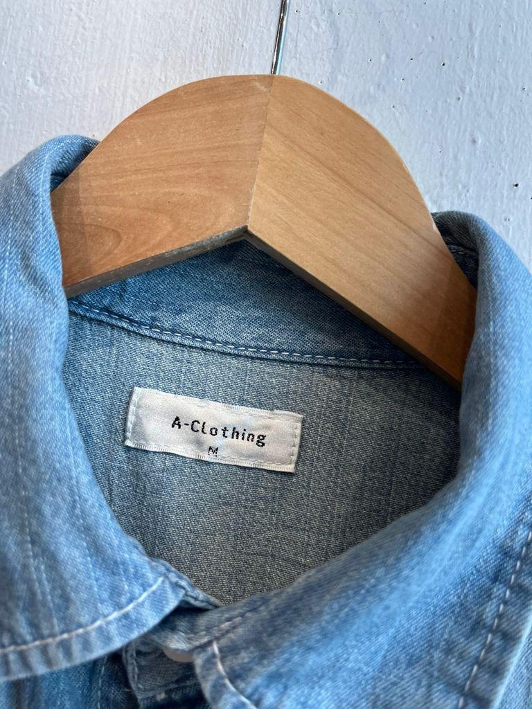 일본빈티지 A Clothing 웨스턴 반팔 데님 셔츠 5