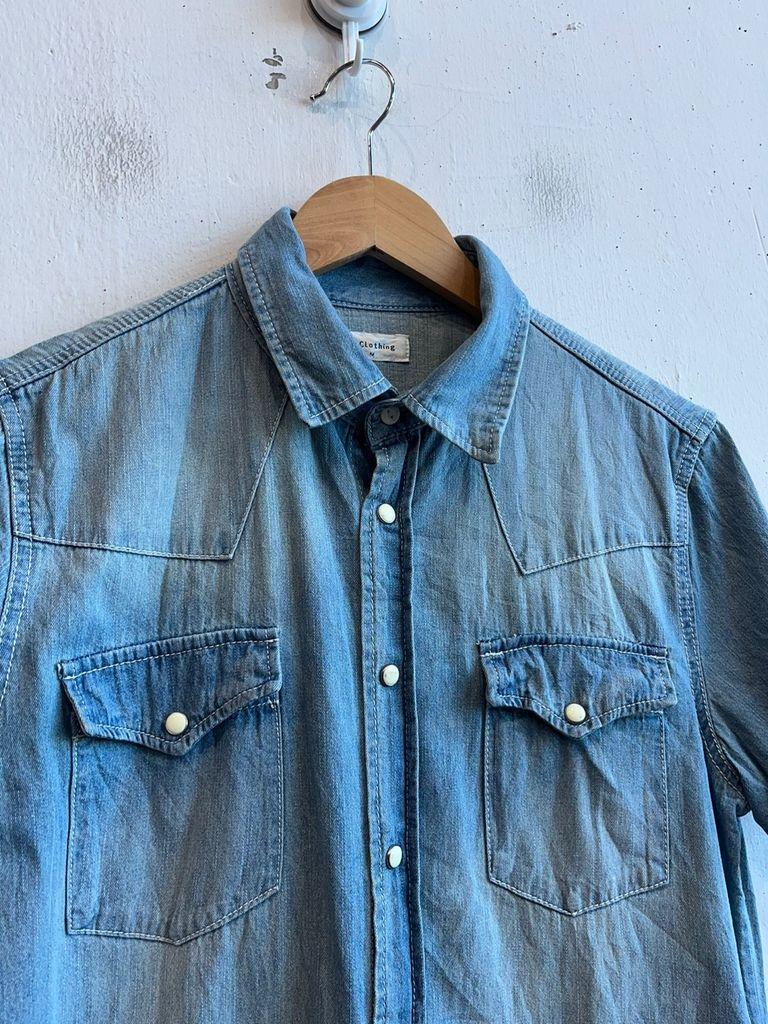 일본빈티지 A Clothing 웨스턴 반팔 데님 셔츠 4
