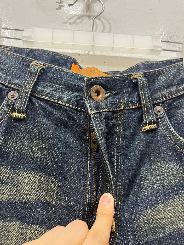 Edwin 에드윈 재팬 신치백 워싱 데님 쇼츠 32 6