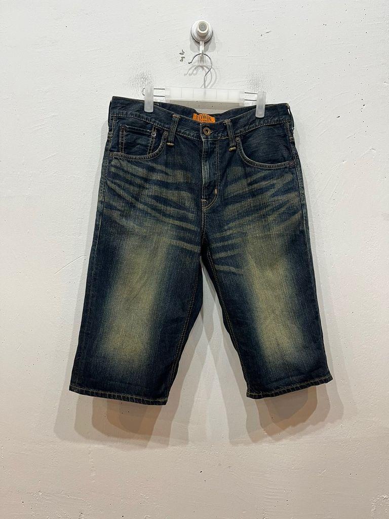Edwin 에드윈 재팬 신치백 워싱 데님 쇼츠 32 3