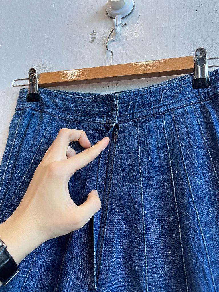 일본빈티지 LARETO 플레어 데님 스커트 4