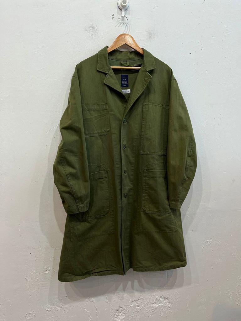 Back Number 헤링본 Washi Denim 밀리터리 코트 2