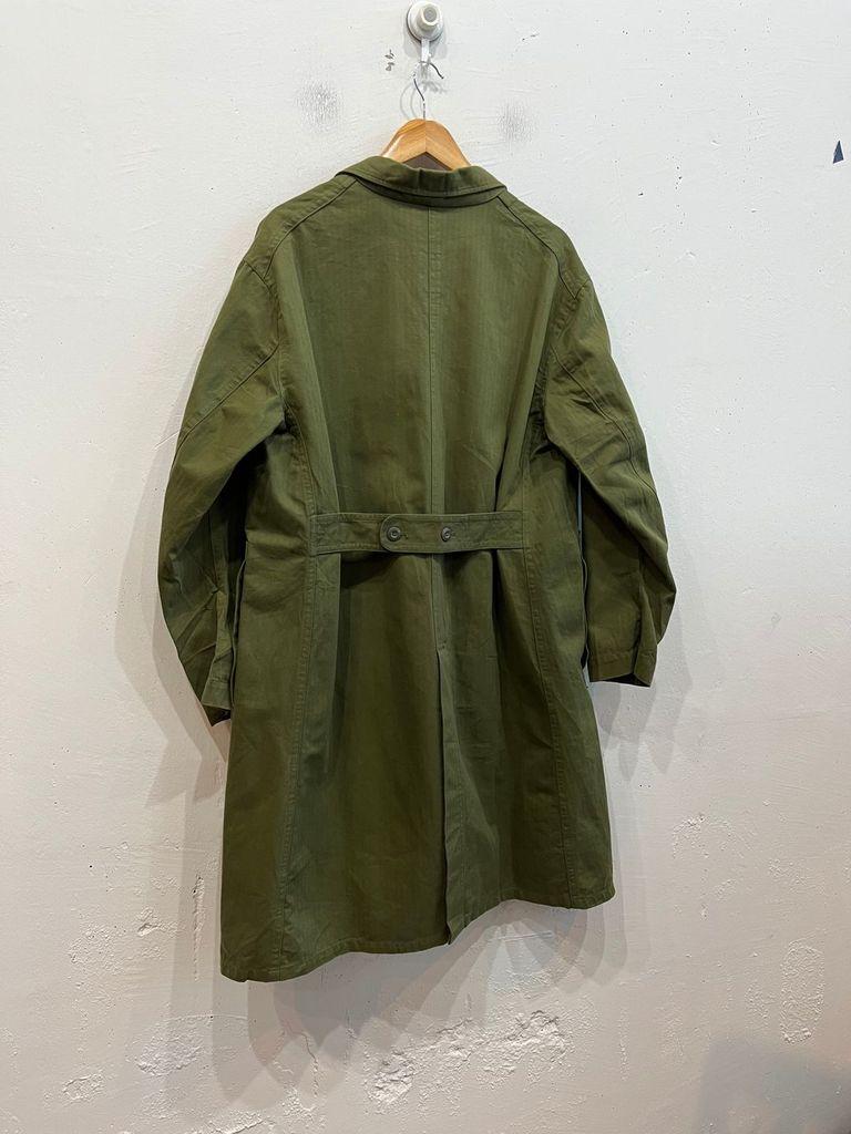 Back Number 헤링본 Washi Denim 밀리터리 코트 5