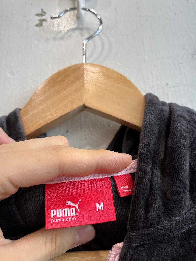 PUMA 퓨마 재팬 핑크로고 벨벳 후드집업 우먼즈 7