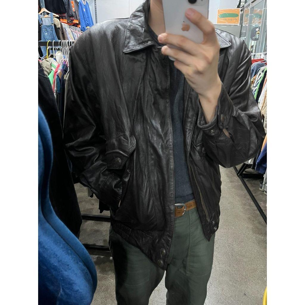 Strath Conar 소가죽 봄버자켓 다크브라운 3