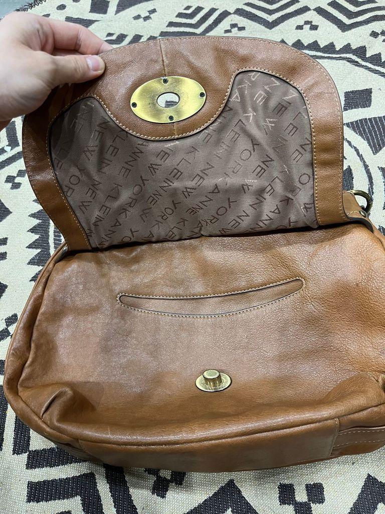 ANNE KLEIN 레더 숄더백 3