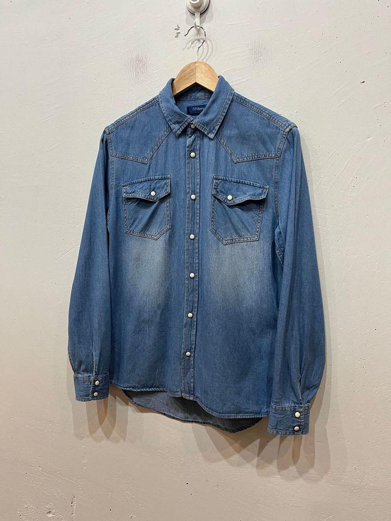일본빈티지 NAVY 웨스턴 데님 셔츠 우먼즈 2