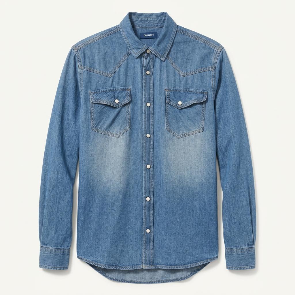 일본빈티지 NAVY 웨스턴 데님 셔츠 우먼즈 1