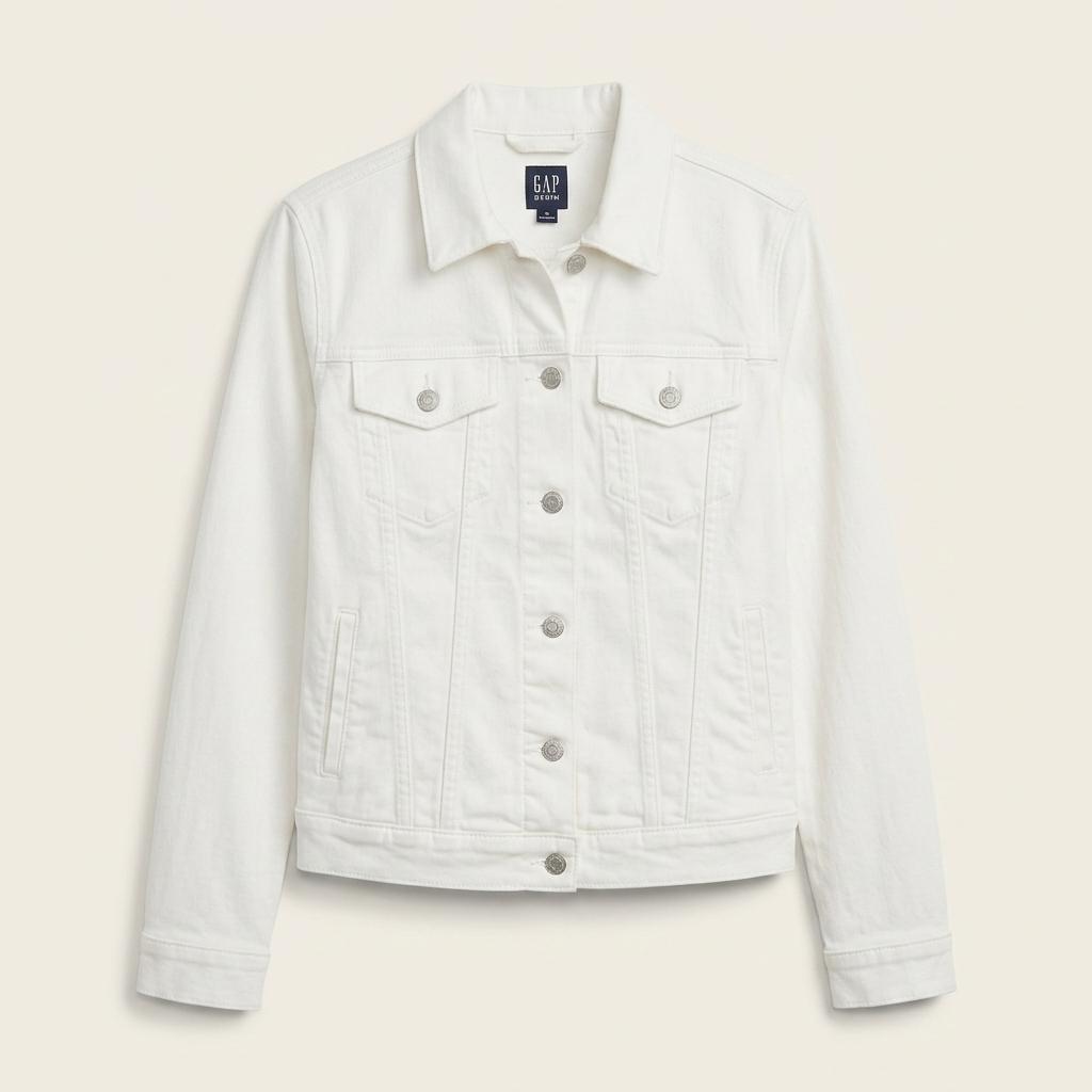 GAP 갭 화이트 데님 트러커 자켓 우먼즈 1