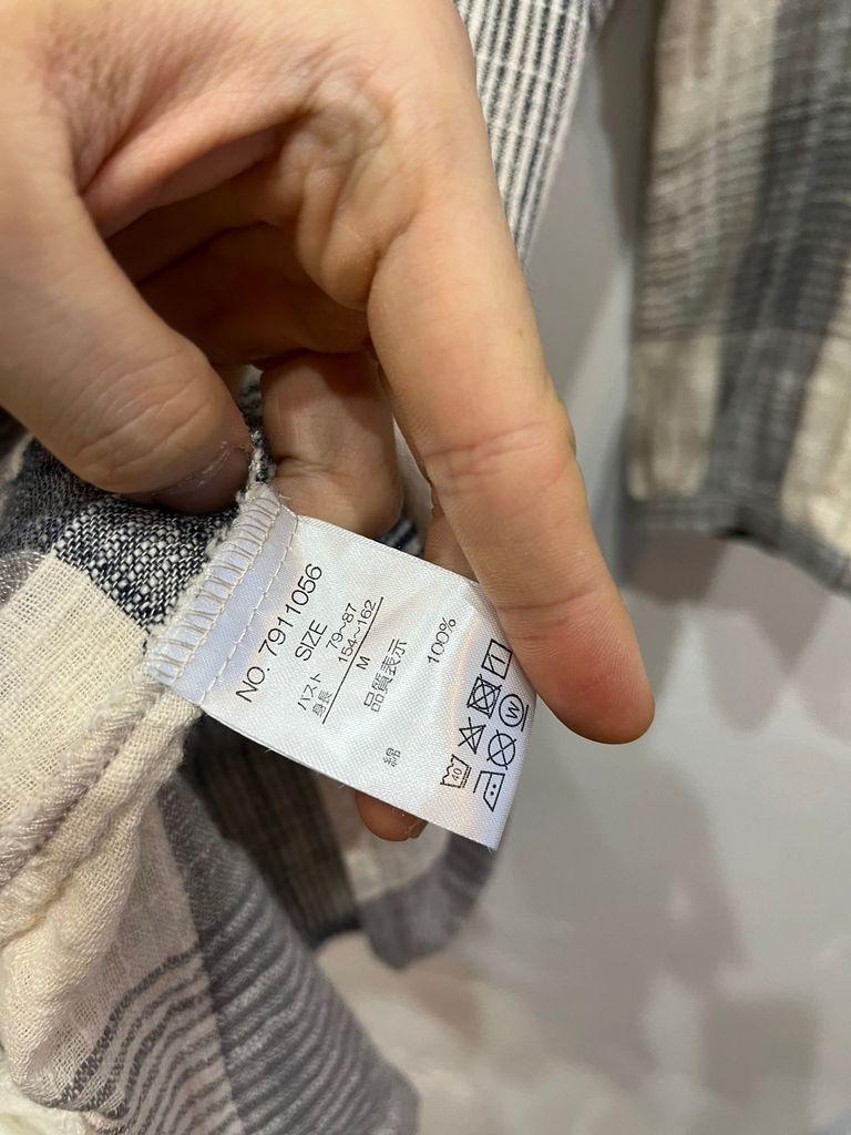 일본빈티지 SHELL BROWN 내추럴 블라우스 원피스 8