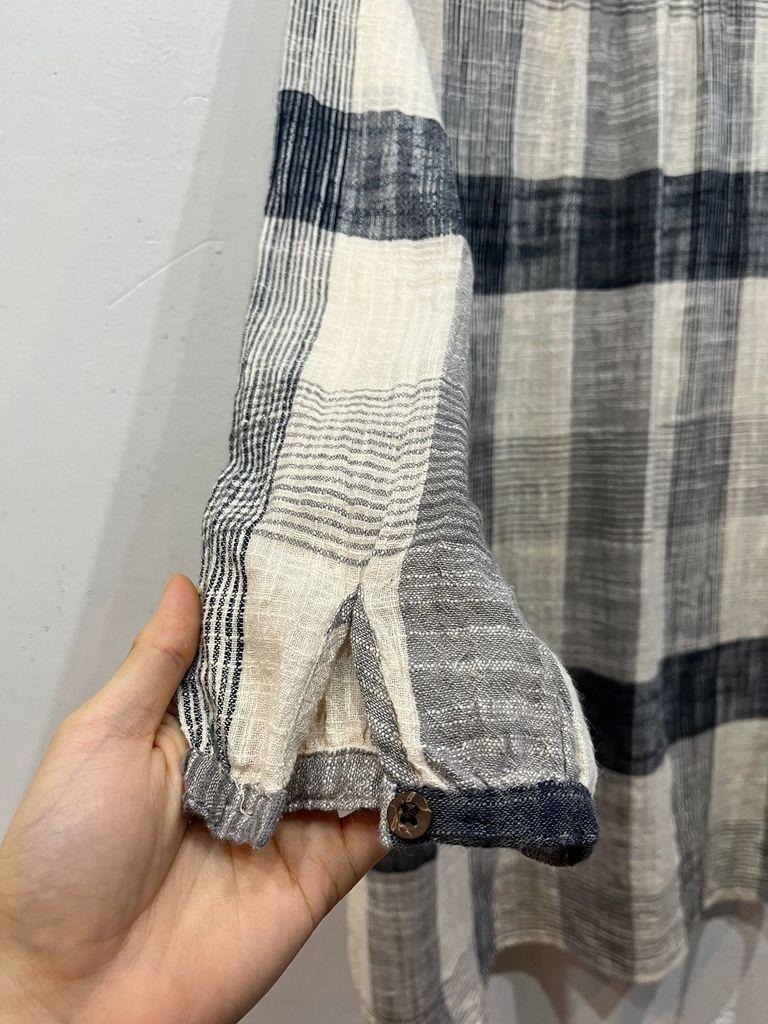 일본빈티지 SHELL BROWN 내추럴 블라우스 원피스 6