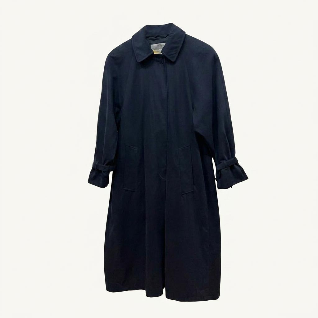 아쿠아스큐텀 트렌치코트 네이비 우먼즈 Made in ENGLAND 1