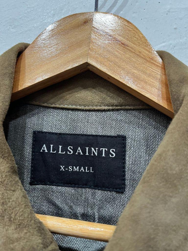 ALL SAINTS 올세인츠 양가죽 스웨이드 트리밍 데님 자켓 트러커 자켓 6