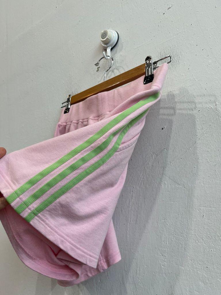 아디다스 재팬 핑크 그린 스웻 쇼츠 반바지 3