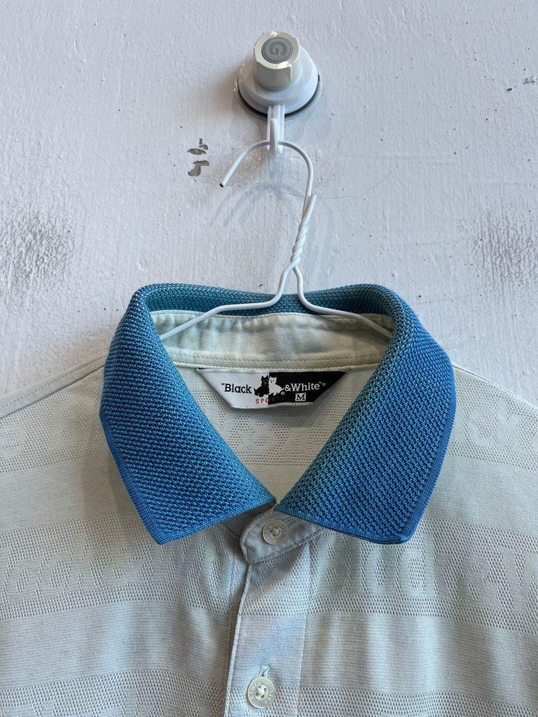 블랙앤화이트 골프 긴팔 카라티 MADE IN JAPAN (M) 4