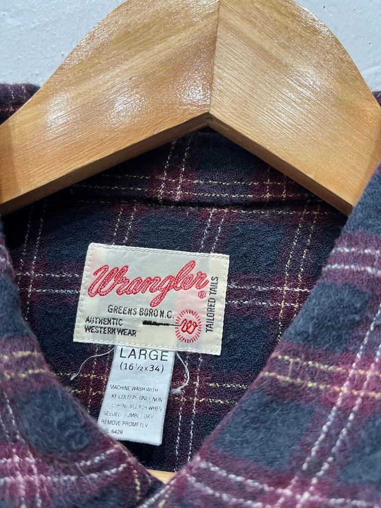 랭글러 웨스턴 플란넬 셔츠 우먼즈 Made in JAPAN 4