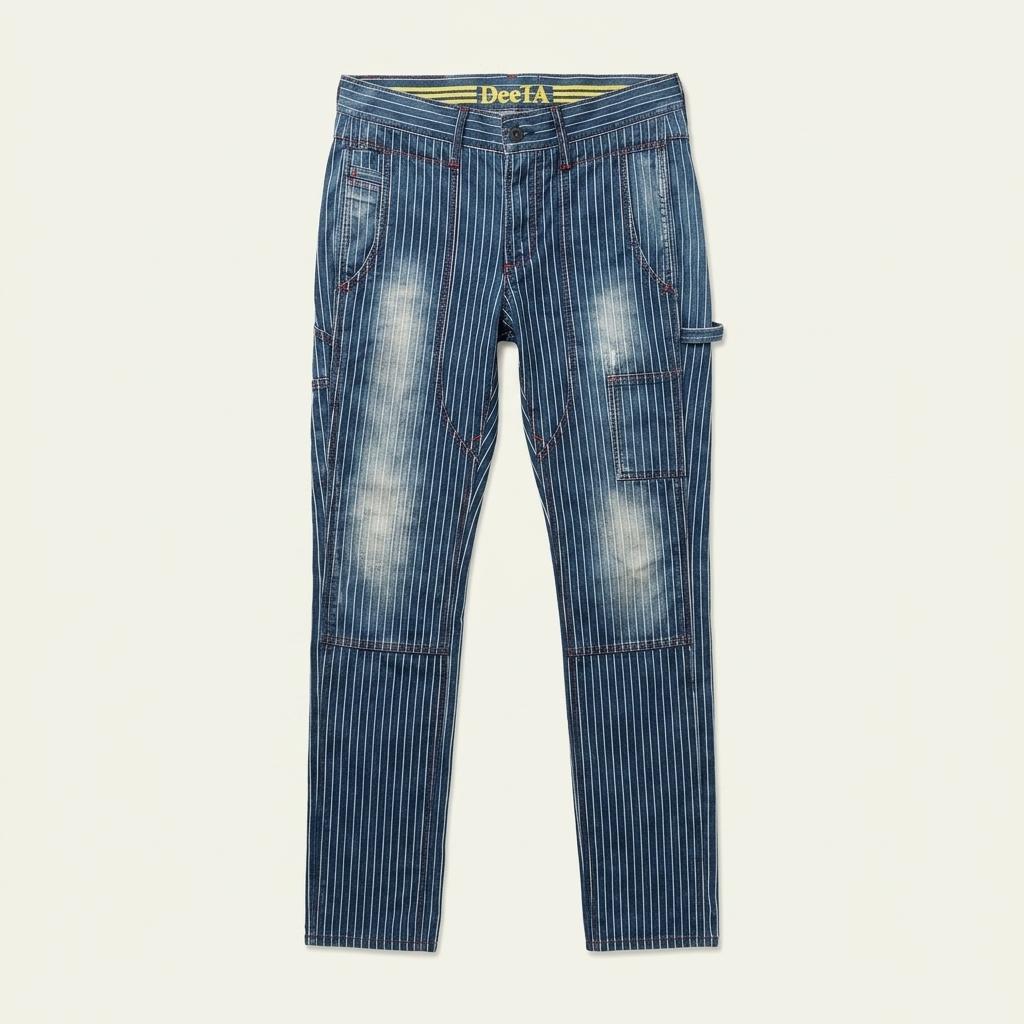 Deeta 워시드 히코리 카펜터 데님팬츠 Made in JAPAN 1