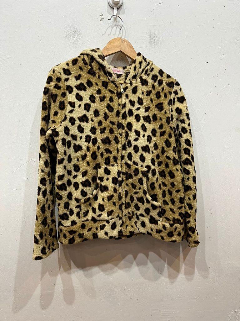 일본빈티지 Sugar doll 레오파드 플리스 후드집업 우먼즈 3