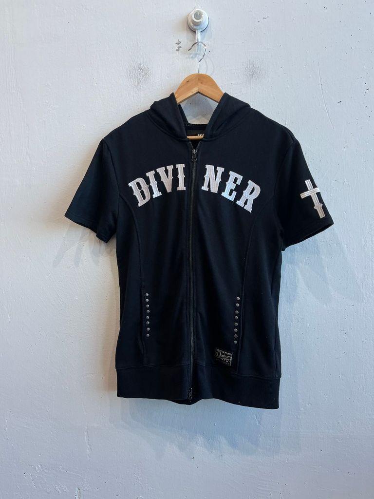 Diviner JAPAN 락펑크 스터드 하프 후드집업 2