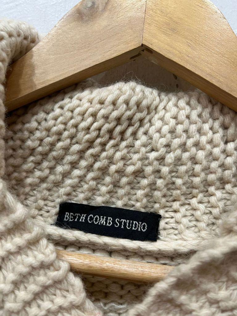 일본빈티지 Bethcomb Studio 헤비울 풀오버 코위찬 스웨터 7