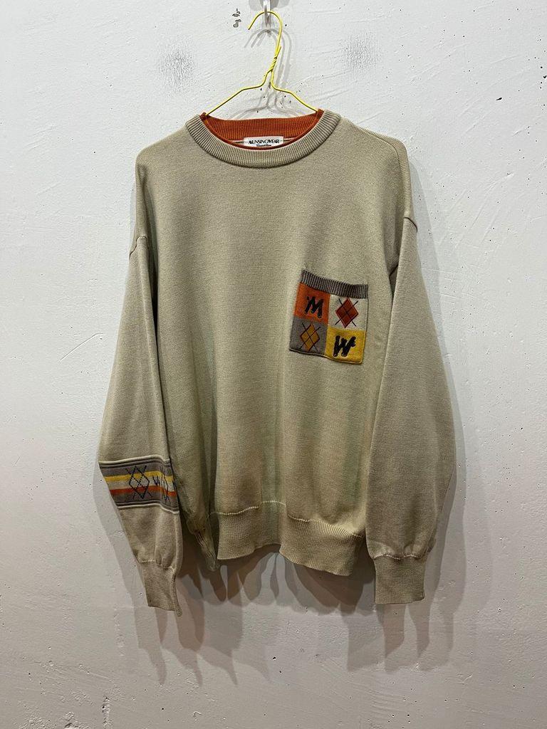 먼싱웨어 골프 퓨어울 니트 Made in JAPAN (L) 2